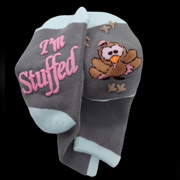 Lot of 3 pairs of  Women's Thanksgiving Socks NWOT - Picture 6 of 7